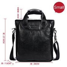 Load image into Gallery viewer, Bostanten 100% Top GENUINE LEATHER Cowhide Shoulder Leisure Men's Bag Business Messenger Portable Briefcase Laptop Casual Purse