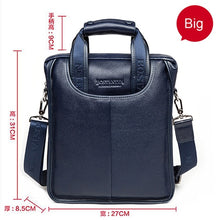 Load image into Gallery viewer, Bostanten 100% Top GENUINE LEATHER Cowhide Shoulder Leisure Men's Bag Business Messenger Portable Briefcase Laptop Casual Purse