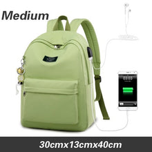 Load image into Gallery viewer, WINNER Solid Color Printing Laptop Backpack for Girls Usb Charging Animal Pendant Children School Bags Female Travel Mochila Bag